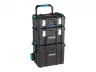 3-In-1 Heavy Duty Modular Tool Storage System (technician case + deep chest + mobile chest)