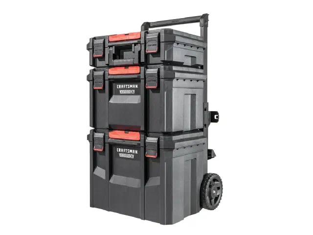 VERSASTACK XL Rolling Tower (4-piece: suitcase + deep toolbox + rolling unit + adaptor)