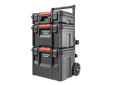 VERSASTACK XL Rolling Tower (4-piece: suitcase + deep toolbox + rolling unit + adaptor)
