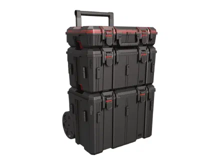 3-Piece Modular Rolling Toolbox System (organizer + tool box + rolling box)