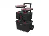 Stack & Roll 2.0 Tool Storage System (4-piece: rolling box + 2-drawer box + 2 tray organizers)